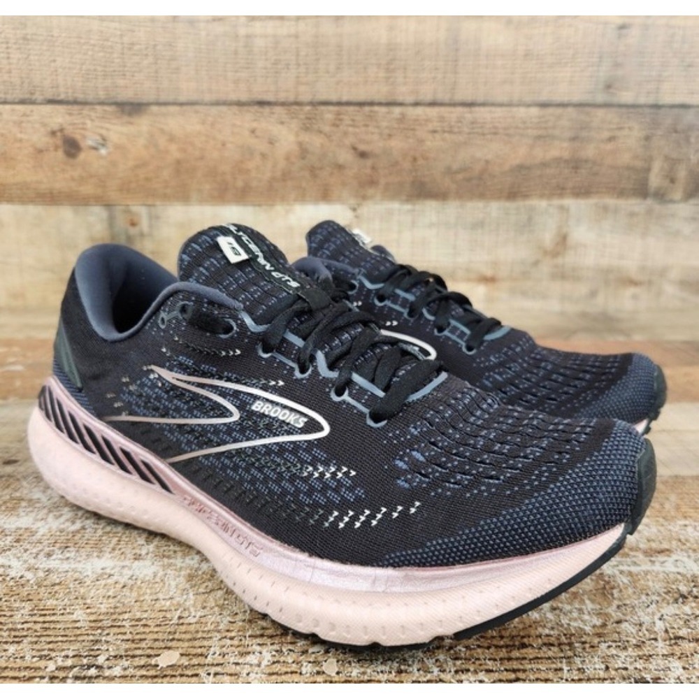 Brooks Glycerin GTS 19 Womens 7.5 Wide Black Rose Gold Running Shoes